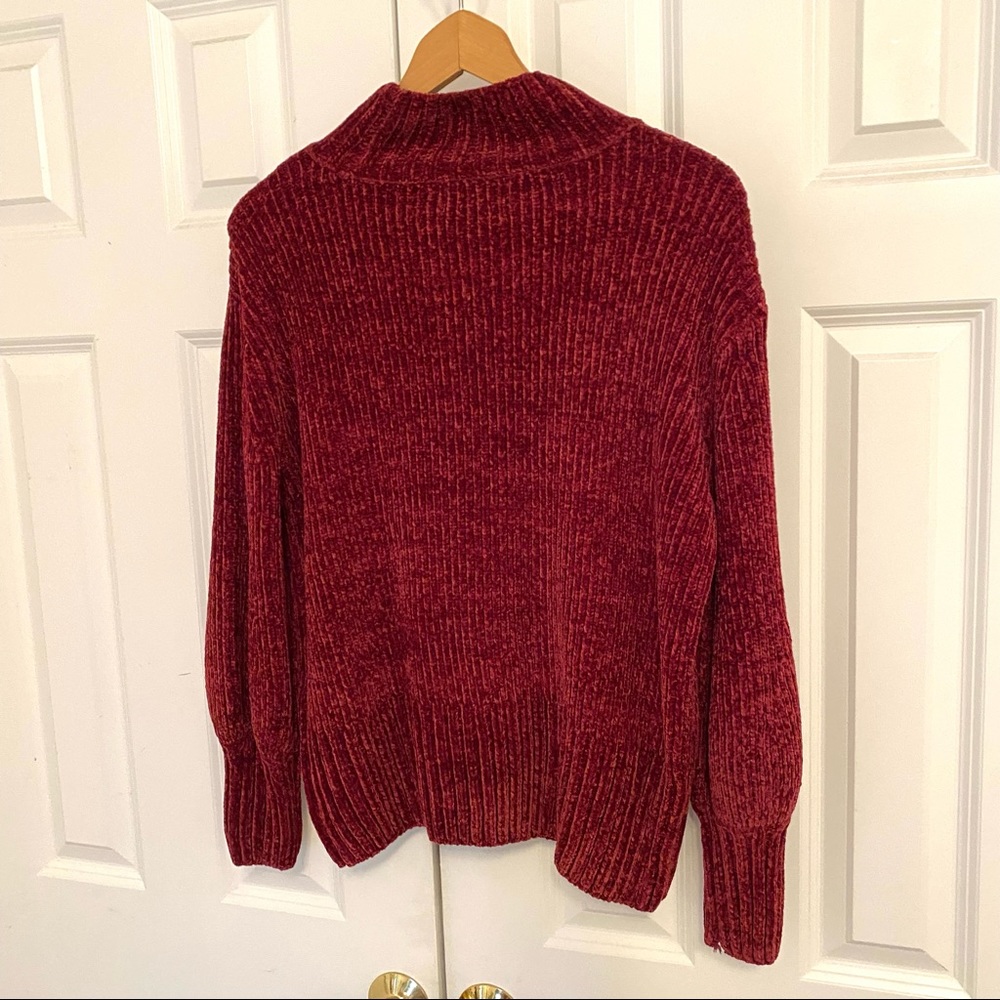 Cynthia Rowley Mock Neck Chenille Sweater - Picture 6 of 7